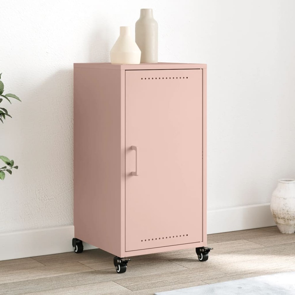 vidaXL Ντουλάπι Ροζ 36x39x72cm από Ατσάλι 1 τεμ.