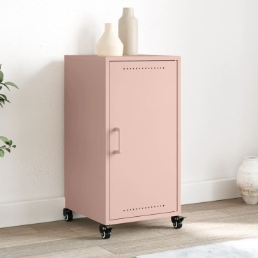 vidaXL Ντουλάπι Ροζ 36x39x72cm από Ατσάλι 1 τεμ.