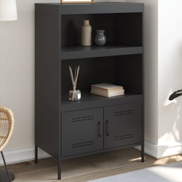 vidaXL Ραφιέρα Μαύρη 68x39x113cm από Ατσάλι 1 τεμ.