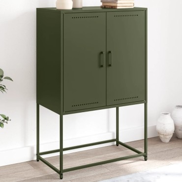 vidaXL Έπιπλο Τηλεόρασης Πράσινο Λαδί 68,5x39x60,5cm από Ατσάλι