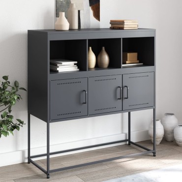 vidaXL Ντουλάπι Ανθρακί 100,5x39x107cm από Ατσάλι 1 τεμ.