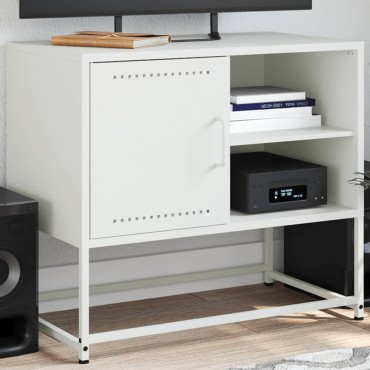 vidaXL Έπιπλο Τηλεόρασης Πράσινο Λαδί 100,5x39x60,5cm από Ατσάλι