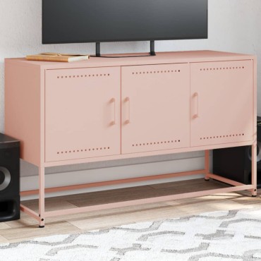 vidaXL Έπιπλο Τηλεόρασης Ροζ 100,5x39x60,5cm από Ατσάλι