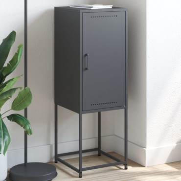 vidaXL Ντουλάπι Ανθρακί 36x39x107cm από Ατσάλι 1 τεμ.
