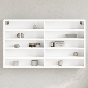 vidaXL Ραφιέρα Λευκή 100x15x58cm από Επεξεργασμένο Ξύλο 1 τεμ.