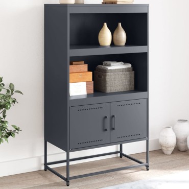 vidaXL Ντουλάπι Ανθρακί 68,5x38,5x123,5cm από Ατσάλι 1 τεμ.
