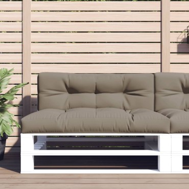 vidaXL Μαξιλάρι Παλέτας Taupe 120x40x12cm Υφασμάτινο