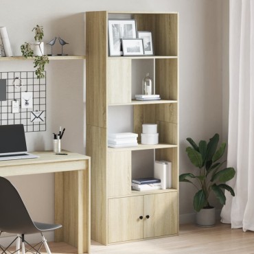 vidaXL Βιβλιοθήκη Sonoma Δρυς 70x36x189cm από Επεξεργασμένο Ξύλο 1 τεμ.