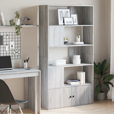 vidaXL Βιβλιοθήκη Γκρι Sonoma 100x36x189cm από Επεξεργ. Ξύλο 1 τεμ.