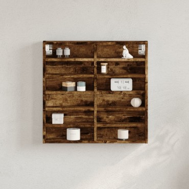 vidaXL Βιτρίνα Καπνιστή Δρυς 60x8,5x58cm από Επεξεργασμένο Ξύλο