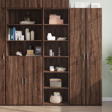 vidaXL Ντουλάπι Καφέ Δρυς 50x41x185cm από Επεξεργασμένο Ξύλο 1 τεμ.