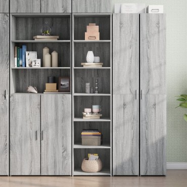 vidaXL Ντουλάπι Γκρι Sonoma 45x41x185cm Επεξεργασμένο Ξύλο 1 τεμ.