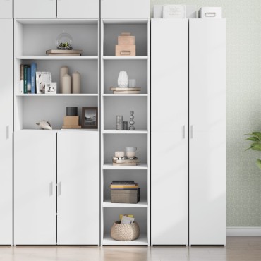 vidaXL Ντουλάπι Λευκό 40x41x185cm Επεξεργασμένο Ξύλο 1 τεμ.