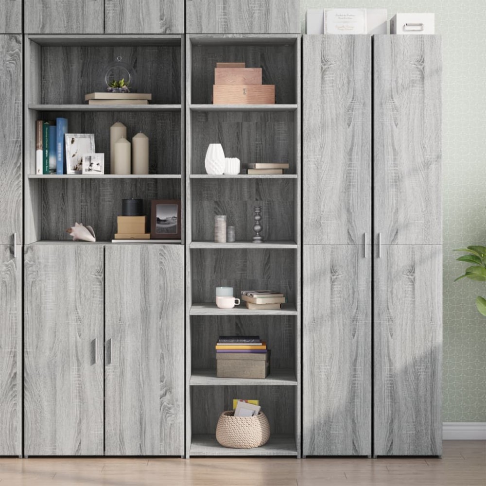 vidaXL Ντουλάπι Γκρι Sonoma 50x41x185cm από Επεξεργασμένο Ξύλο 1 τεμ.