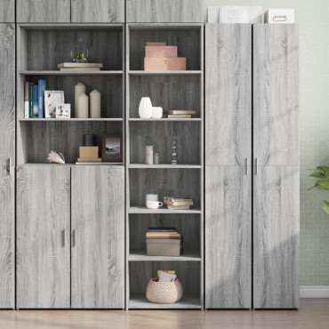 vidaXL Ντουλάπι Γκρι Sonoma 50x41x185cm από Επεξεργασμένο Ξύλο 1 τεμ.