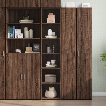 vidaXL Ντουλάπι Καφέ Δρυς 40x41x185cm Επεξεργασμένο Ξύλο 1 τεμ.