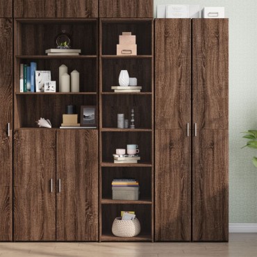 vidaXL Ντουλάπι Καφέ Δρυς 45x41x185cm Επεξεργασμένο Ξύλο 1 τεμ.