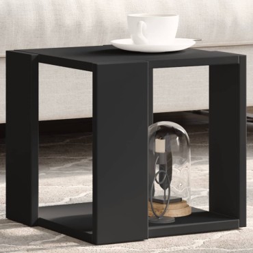 vidaXL Τραπεζάκι Σαλονιού Μαύρο 32x32x30cm Επεξεργασμένο Ξύλο 1 τεμ.