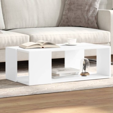 vidaXL Τραπεζάκι Σαλονιού Λευκό 89,5x48x30cm από Επεξεργ. Ξύλο 1 τεμ.