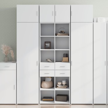 vidaXL Ντουλάπι Λευκό 70x42,5x185cm Επεξεργασμένο Ξύλο 1 τεμ.