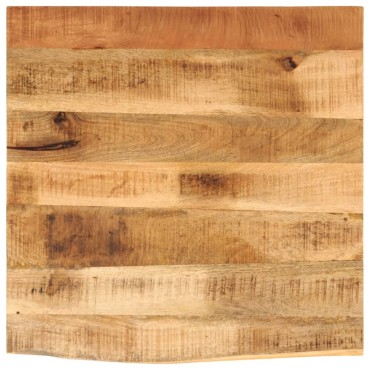 vidaXL Επιφάνεια Τραπεζιού 40x40x2,5cm Live Edge Μασίφ Ξύλο Μάνγκο 1 τεμ.