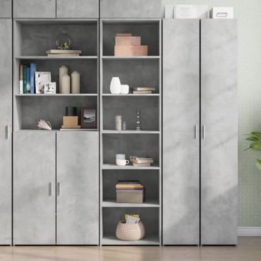 vidaXL Ντουλάπι Γκρι Σκυροδέματος 50x41x185cm από Επεξεργασμένο Ξύλο 1 τεμ.