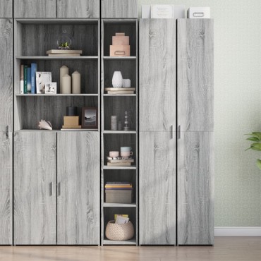 vidaXL Ντουλάπι Γκρι Sonoma 30x41x185cm από Επεξεργασμένο Ξύλο 1 τεμ.