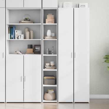 vidaXL Ντουλάπι Λευκό 30x41x185cm από Επεξεργασμένο Ξύλο 1 τεμ.
