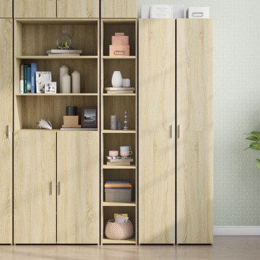 vidaXL Ντουλάπι Sonoma δρυς 30x41x185cm από Επεξεργασμένο Ξύλο 1 τεμ.