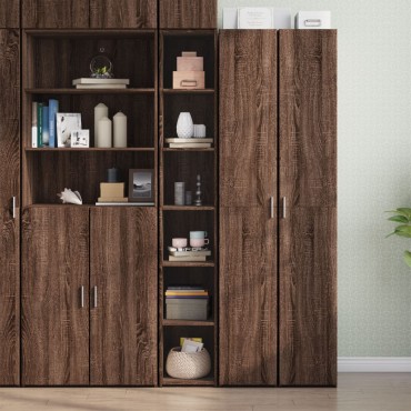 vidaXL Ντουλάπι Καφέ Δρυς 30x41x185cm από Επεξεργασμένο Ξύλο 1 τεμ.