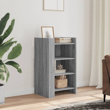 vidaXL Ραφιέρα Γκρι Sonoma 45x35x75cm από Επεξεργασμένο Ξύλο 1 τεμ.