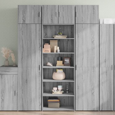 vidaXL Ντουλάπι Γκρι Sonoma 70x41x185cm Επεξεργασμένο Ξύλο 1 τεμ.