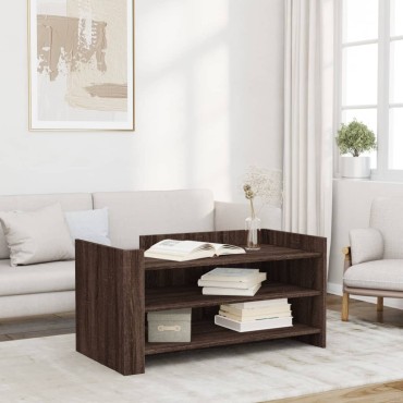 vidaXL Τραπεζάκι Σαλονιού Καφέ Δρυς 100x50x50cm Επεξεργασμένο Ξύλο 1 τεμ.