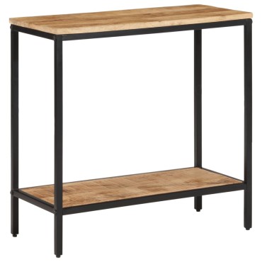 vidaXL Τραπέζι Κονσόλα 70x35x70cm από Μασίφ Ακατέργαστο Ξύλο Μάνγκο 1 τεμ.