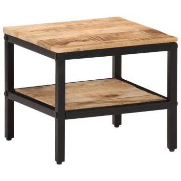 vidaXL Τραπεζάκι Σαλονιού 35x35x30cm Μασίφ Ακατέργαστο Ξύλο Μάνγκο 1 τεμ.