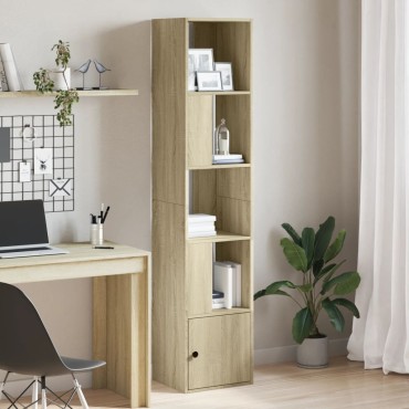 vidaXL Βιβλιοθήκη Sonoma Δρυς 40x36x189cm από Επεξεργασμένο Ξύλο 1 τεμ.