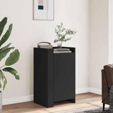 vidaXL Συρταριέρα Μαύρη 45x35x75cm από Επεξεργασμένο Ξύλο 1 τεμ.