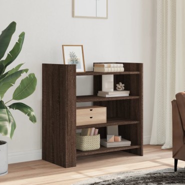 vidaXL Ραφιέρα Καφέ Δρυς 73,5x35x75cm από Επεξεργασμένο Ξύλο 1 τεμ.
