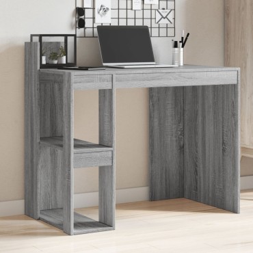 vidaXL Γραφείο Γκρι Sonoma 103,5x56,5x94cm από Επεξεργασμένο Ξύλο 1 τεμ.
