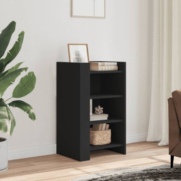 vidaXL Συρταριέρα Μαύρη 45x35x75cm από Επεξεργασμένο Ξύλο 1 τεμ.
