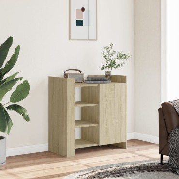 vidaXL Ντουλάπι Sonoma Δρυς 73,5x35x75cm από Επεξεργασμένο Ξύλο 1 τεμ.