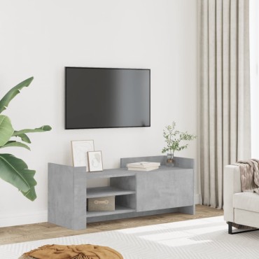 vidaXL Έπιπλο Τηλεόρασης Γκρι Σκυρ. 100x35x40cm Επεξ. Ξύλο