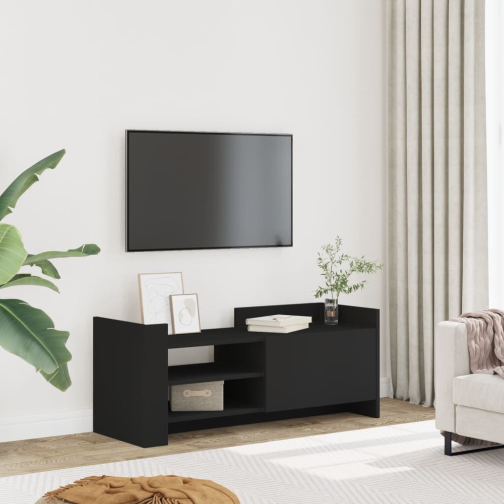 vidaXL Έπιπλο Τηλεόρασης Μαύρο 100x35x40cm Επεξ. Ξύλο