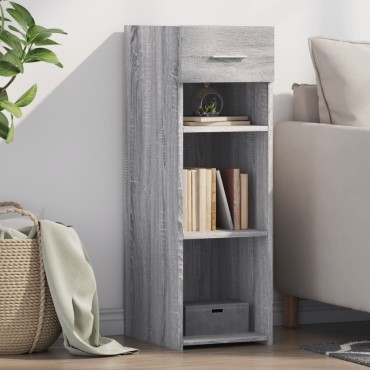vidaXL Ντουλάπι Γκρι Sonoma 30x42,5x93cm από Επεξεργασμένο Ξύλο 1 τεμ.