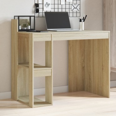 vidaXL Γραφείο Sonoma Δρυς 103,5x56,5x94cm από Επεξεργασμένο Ξύλο 1 τεμ.