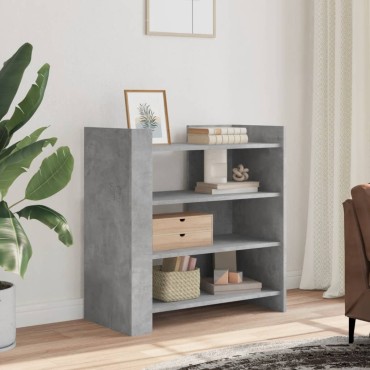 vidaXL Ντουλάπι Γκρι Σκυροδέματος 73,5x35x75cm Επεξεργασμένο Ξύλο 1 τεμ.