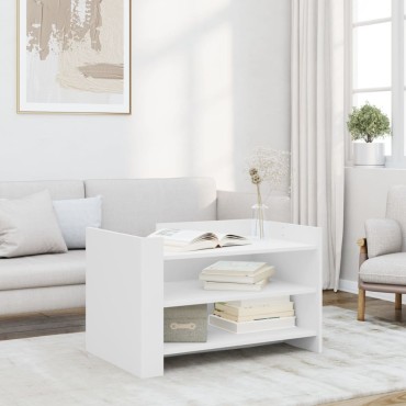 vidaXL Τραπεζάκι Σαλονιού Λευκό 80x50x50cm από Επεξεργασμένο Ξύλο 1 τεμ.