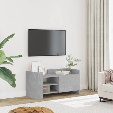 vidaXL Έπιπλο Τηλεόρασης Γκρι Σκυρ. 80x35x40cm Επεξ. Ξύλο