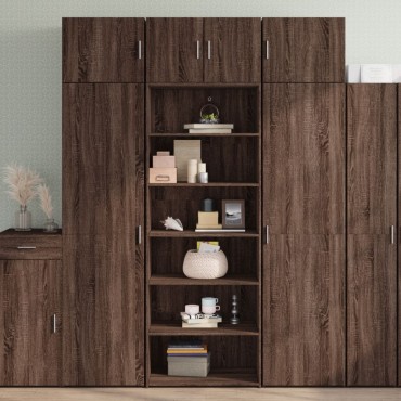 vidaXL Ντουλάπι Καφέ Δρυς 70x41x185cm Επεξεργασμένο Ξύλο 1 τεμ.