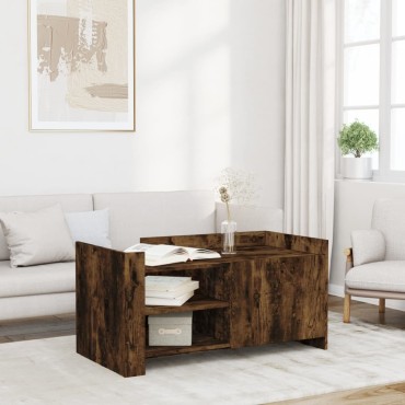 vidaXL Τραπεζάκι Σαλονιού Sonoma Δρυς 100x50x50cm Επεξεργ. Ξύλο 1 τεμ.